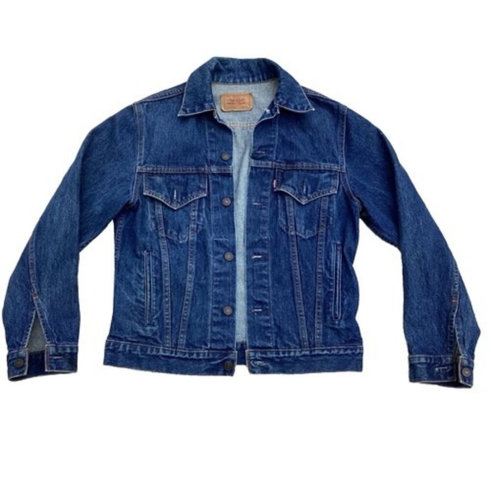 Vintage Levi's Jean Jacket 38 Men’s Dark Blue 80s